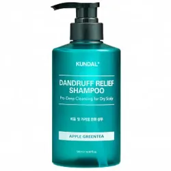 KUNDAL Dandruff Relief Shampoo Apple Greentea For Dry Scalp 500ml	